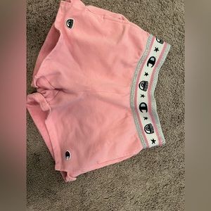 chiara ferragni x Champion pink evil eye shorts. Size XS